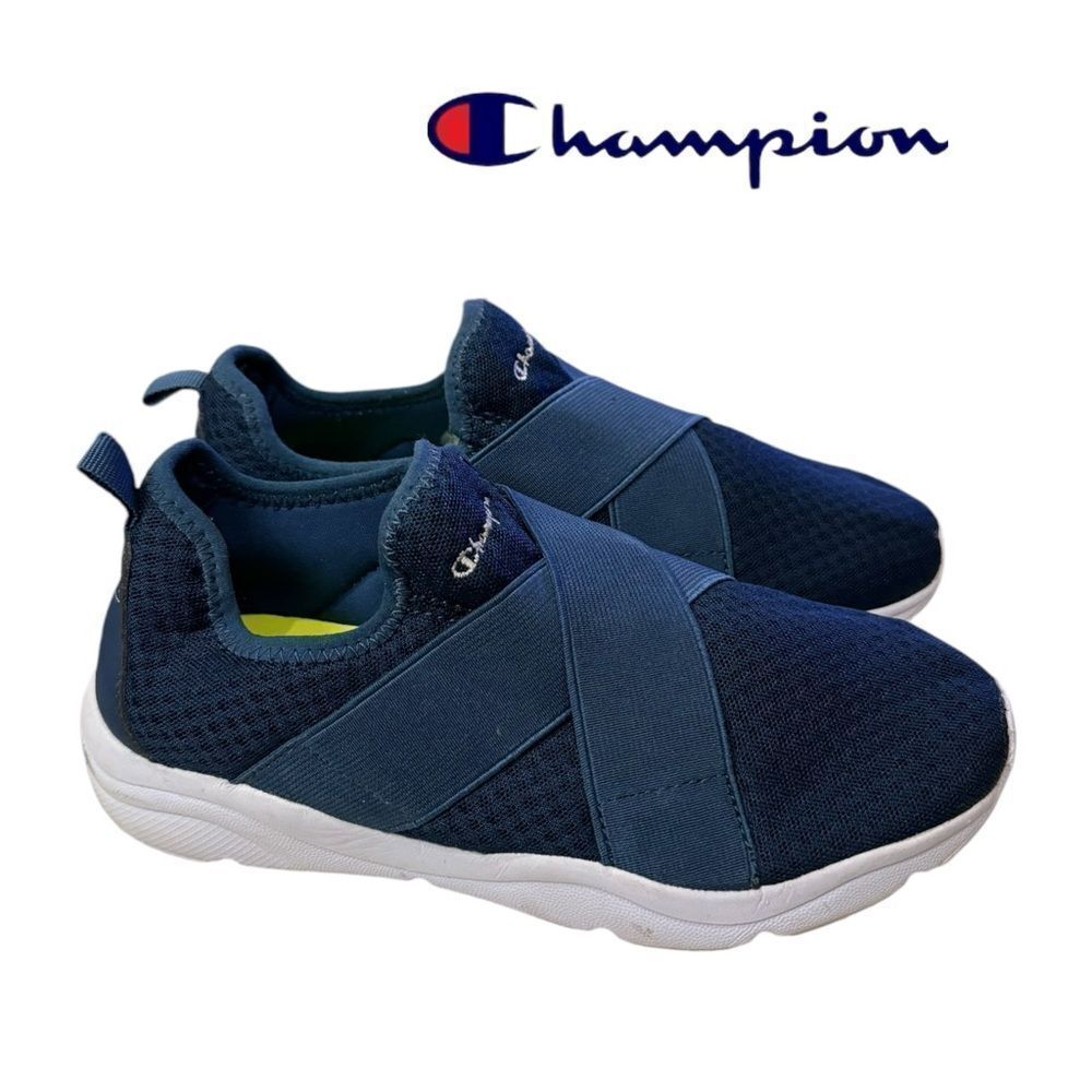 Champion Women's Rival Slate Slip-on Blue Sneakers 6